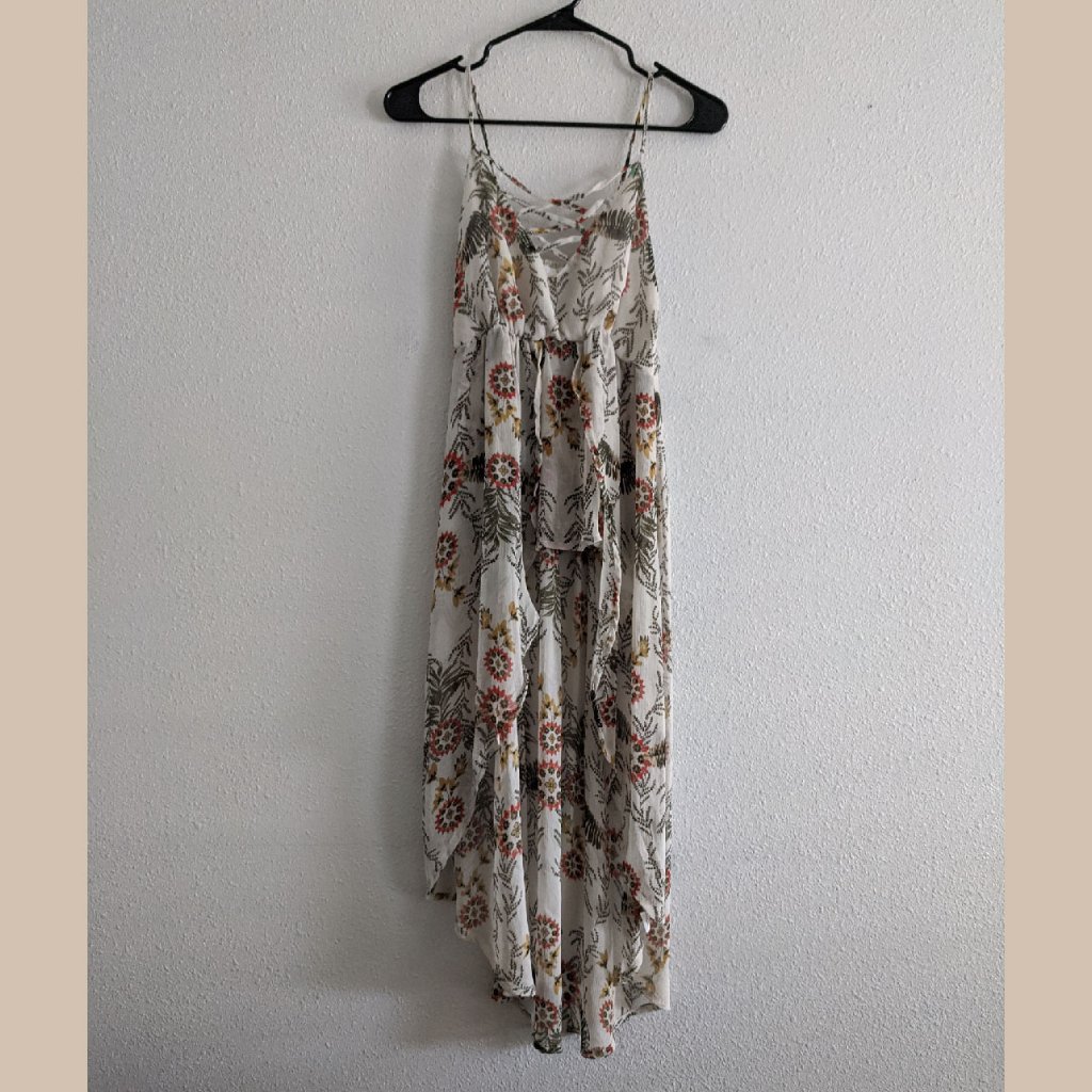 Coco & Jaimeson Tiered Maxi Dress Floral Print Size M